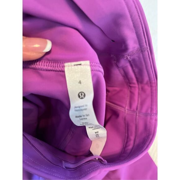 Lululemon Base Pace High-Rise Crop 23" Magenta NEW - Picture 9 of 9